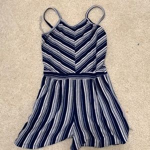 Romper Size M in girls Blue Pink and Gray